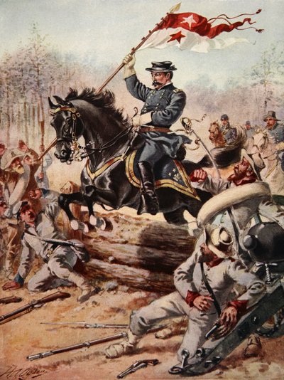 General Sheridan in der Schlacht von Five Forks, Virginia, 1. April 1865 von Henry Alexander Ogden